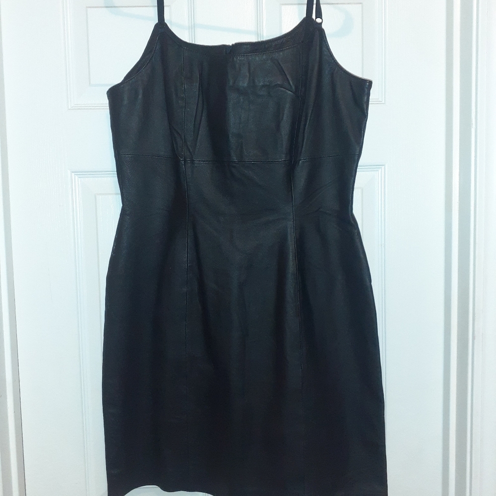 Leather dress